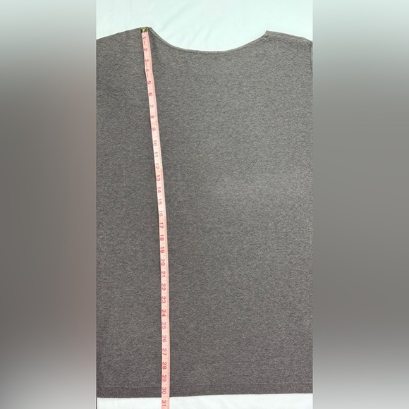 Joan Vass Dark Brown Cotton Knit Short Sleeve Top and Pants Set Size 12/14 - Picture 13 of 16